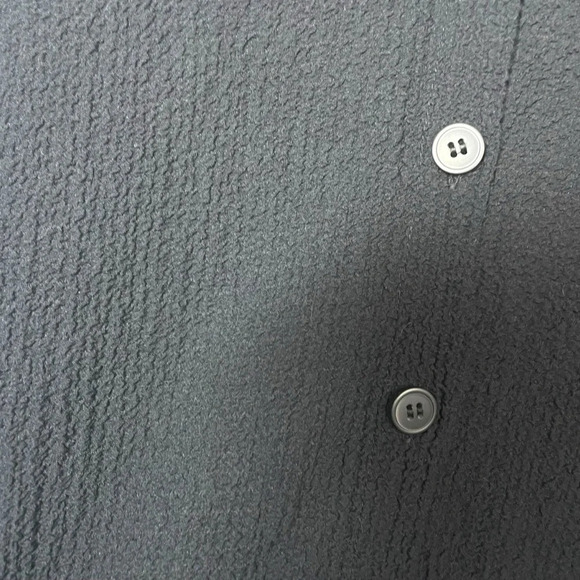 Orvis Women’s Textured Button-Down Short Sleeve Blouse in Black Size M - Picture 3 of 12